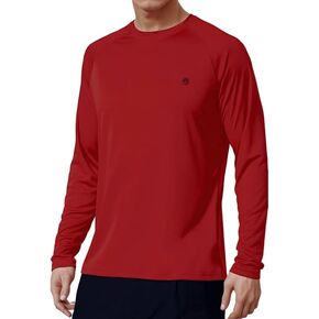 Mens Dry-Fit UPF 50+ Sun Shirt Hooded, Fishing Shirts for Men Long Sleeve, SPF Shirts for Men, Men's Rash Guard Shirts
