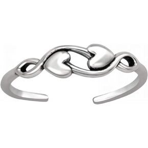 .925 Sterling-Silver Toe Ring (Adjustable)