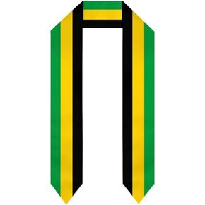 Jamaica Jamaicans Flag Graduation Shawl Sash Stole Wraps Scraf For International Study Pride Women Men