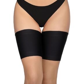 Women elastic thigh bands anti-chafing prevent thigh rubbing satin and Satin lined protector anti-slip silicone