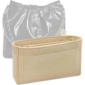 Lckaey Purse Organizer For chanel 22 bag Handbag Single shoulder bag Felt Organizer bag Insert Y081pink-mini