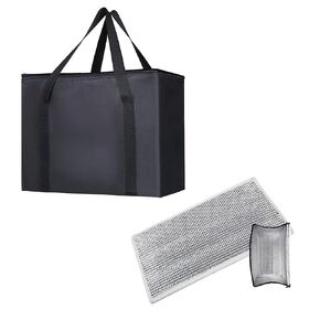 Bodaon Shaper Bottom Insert for Grocery Bag, Shaper Pad, Tote Bag, Handbag Organizer, Insulation Material, Deformation-Resistant, Sturdy, Waterproof, Eesy Cleaning (16" x 9", 1PK)