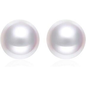 Japanese Akoya Cultured Pearl Stud Earrings 18K Solid Yellow White or Rose gold 5.5-6mm; 7-7.5mm; 7.5-8mm; 8-8.5mm; 8.5-9mm;9-9.5mm; 9.5-10mm by Lily Treacy June Birthstone