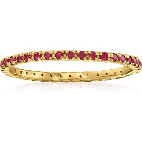 RS Pure by Ross-Simons 0.33 ct. t.w. Gemstone Eternity Band in 14kt Yellow Gold