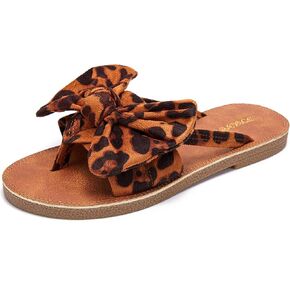 FISACE Womens Bow Flat Sandals Flip Flops Slide Sandals Summer Beach Shoes in Saudi Arabia