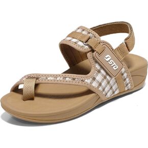 STQ Orthopedic Adjustable Wedge Sandals for Women with Arch Support