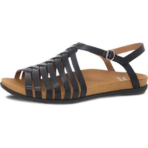 Dansko Jennifer Adjustable Fisherman-style Sandal for Women - Leather Linings and Uppers For All-Day Comfort - dual-density EVA Footbed and Lightweight Rubber Outsole for Long-Lasting Wear