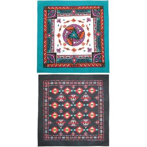 CTM® Women's Aztec and Apache Southwestern Print Bandana Kit (Pack of 2)