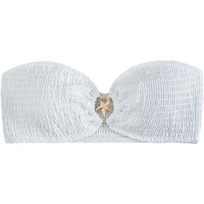 GORGLITTER Women's Ring Bandeau Bikini Top Star Bathing Suit Tops