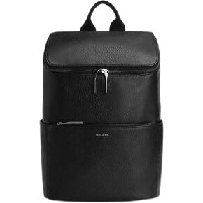 مات اند نات حقائب يد نباتية، حقيبة ظهر بريف، اسود - محافظ وحقائب مصممة، لم يتم اختبارها على الحيوانات، معاد تدويرها in Kuwait