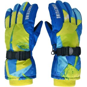 M2C Boys Waterproof Ski & Snowboarding Gloves with Velvet Lining