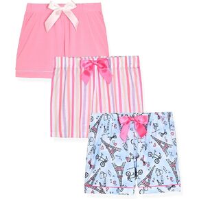 Sleep On It 3-Pack Girls Pajamas Shorts for Kids Sleepwear Pajama Short Multipack