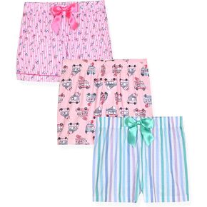Sleep On It 3-Pack Girls Pajamas Shorts for Kids Sleepwear Pajama Short Multipack