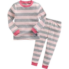 VAENAIT BABY 12M-12Y Kids Boys Girls Unisex Toddler Colorful Stripe/Simple Holiday Sleepwear Pajama 2pcs Set