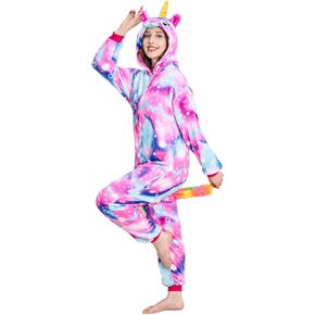 Unisex Unicorn Costumes Pyjamas, Adult Women Men Animal Cosplay Onesie