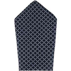 Trafalgar Men's Rowan Geometric Pattern 12x12 Silk Pocket Square