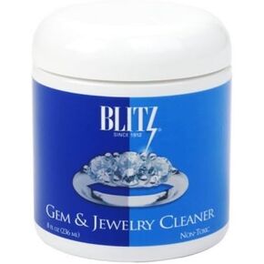 Blitz 651 Gem & Jewelry Cleaner with Basket & Brush for Fine Jewelry, 8 Ounces, 2-Pack
