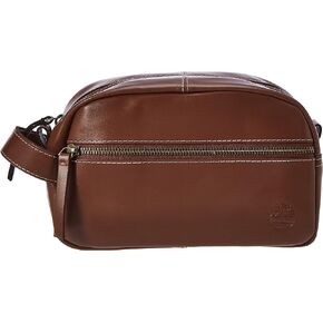 Timberland Men's Leather Toiletry Bag Travel Kit Accessory