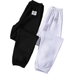 Floerns Boy's 2 Pcs Elastic Waist Patched Athletic Running Jogger Sweatpants