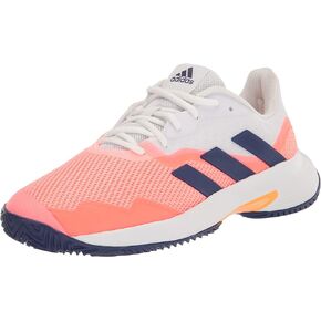 adidas Women's Courtjam Control Tennis Shoe, Acid Red/Legacy Indigo/Turbo, 7.5