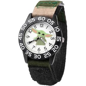 STAR WARS Kids' Plastic Time Teacher Watch, Analog Quartz Nylon Strap Watch