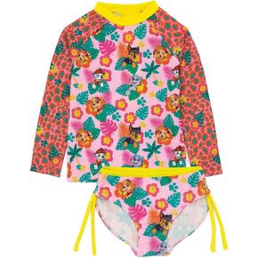 Paw Patrol Swimsuit Girls Toddlers 2 Piece T-Shirt Bikini Bottoms Swim Set