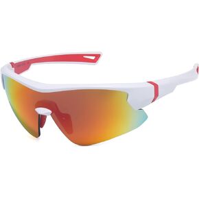 Youth Baseball Sunglasses for Boys Kids Age 8-14 Girls Softball Sunglasses UV400 Cycling Shielded Glasses