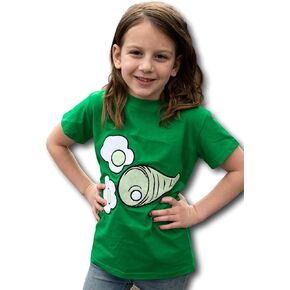 ComfyCamper Ham and Eggs Shirt - Green Costume Cosplay Christmas Halloween for Kids - Tshirt for Girls & Boys