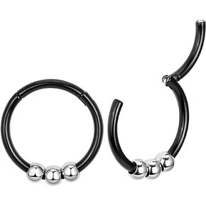 YOFANST Stainless Steel Ear Hanger Weights for Stretched Hoop Snake Heart Dangle Piercing Ear Gauges