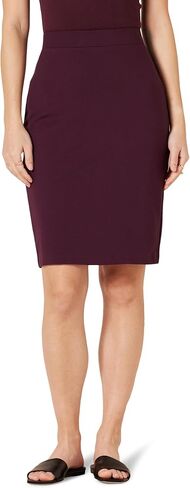 Amazon Essentials Women's Ponte Pull-On Above The Knee Fitted Pencil Skirt in Saudi Arabia