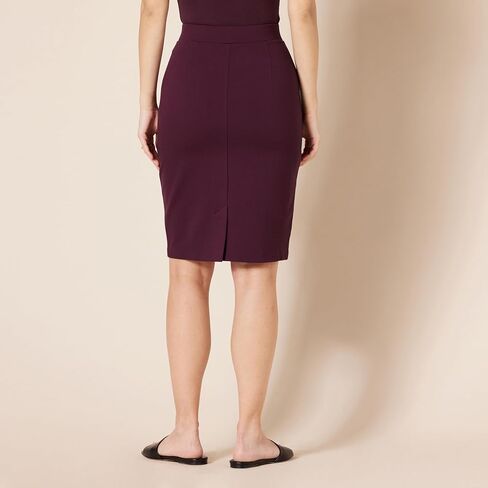 Amazon Essentials Women's Ponte Pull-On Above The Knee Fitted Pencil Skirt in Saudi Arabia