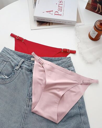 ملابس داخلية ROSYCORAL قابلة للتعديل بدون خياطة للنساء، سراويل بيكيني مثيرة بدون عرض عالية القطع، 6 قطع S-XL in Kuwait