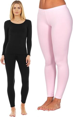 مجموعة قيعان حرارية وملابس داخلية حرارية مقاس 3XL من Thermajane باللونين الوردي والأسود in Saudi Arabia