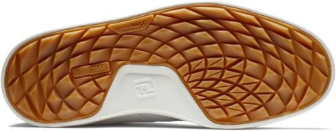 FootJoy Men's Contour Casual Golf Shoe, White/Navy, 8.5 in Saudi Arabia