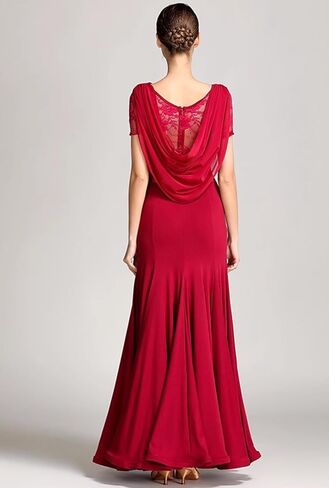 Exquisite lace Ballroom Dance Waltz Tango Standard Competition Dance Dress in Kuwait