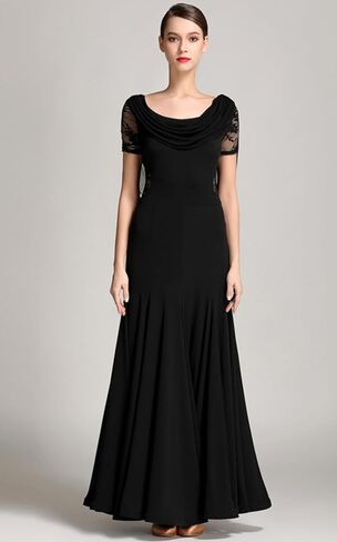 Exquisite lace Ballroom Dance Waltz Tango Standard Competition Dance Dress in Saudi Arabia