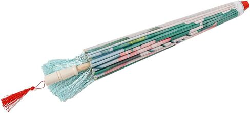THY COLLECTIBLES Classic Chinese Art Asian Style 33" Silk Parasol Umbrella with Tassels for Wedding Parties, Photography, Costumes, Cosplay, Decoration And Other Events in Saudi Arabia