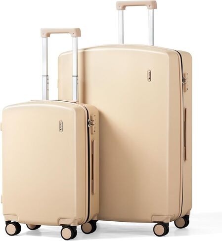 Hanke Carry On Luggage شركة الطيران المعتمدة، 20 بوصة تحمل على الأمتعة حقائب ذات هيكل صلب مع عجلات خفيفة الوزن TSA Travel Luggage (الخيزران الأخضر) in Kuwait