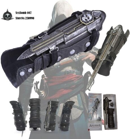 ASSASSIN'S CREED 4 BLACK FLAG PIRATE COSPLAY HIDDEN BLADE EDWARD KENWAY GAUNTLET in Kuwait