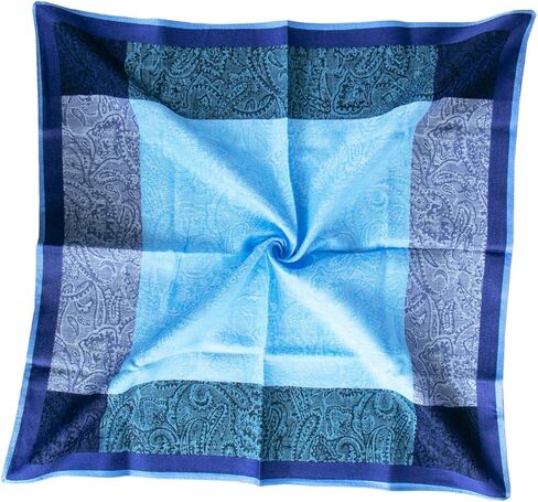 Mens Soft Cotton Handkerchiefs Paisley Assorted Hankies Gift Set in Saudi Arabia
