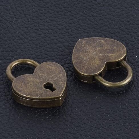 Red Heart Shape Mini Padlock, Key Lock with Key, Suitable for Luggage Diary Book Storage Jewelry Box Travel Bags Valentine Gift Luggage Locks in Saudi Arabia