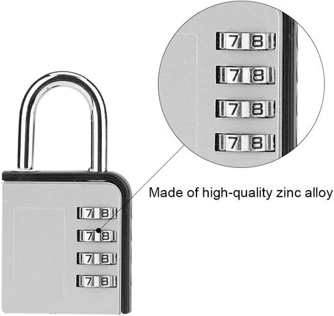 Combination Lock High Security Password Padlock Resettable Luggage Lock for Travel Suitcases Luggage Bag Case in Kuwait