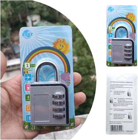 Combination Lock High Security Password Padlock Resettable Luggage Lock for Travel Suitcases Luggage Bag Case in Kuwait