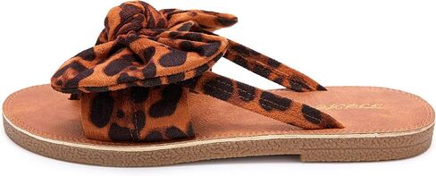 FISACE Womens Bow Flat Sandals Flip Flops Slide Sandals Summer Beach Shoes in Saudi Arabia