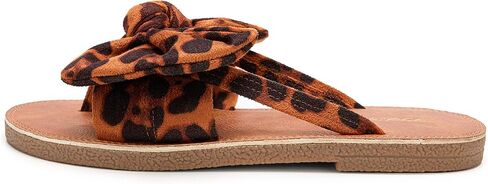 FISACE Womens Bow Flat Sandals Flip Flops Slide Sandals Summer Beach Shoes in Saudi Arabia