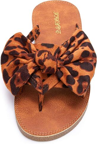 FISACE Womens Bow Flat Sandals Flip Flops Slide Sandals Summer Beach Shoes in Saudi Arabia