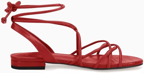 Ermonn Women's Lace-up Flat Sandals Strappy Open Toe Slingback CrissCross Casual Summer Slides in Saudi Arabia