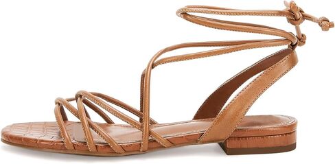 Ermonn Women's Lace-up Flat Sandals Strappy Open Toe Slingback CrissCross Casual Summer Slides in Kuwait