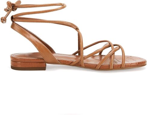 Ermonn Women's Lace-up Flat Sandals Strappy Open Toe Slingback CrissCross Casual Summer Slides in Kuwait