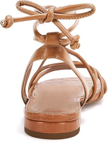 Ermonn Women's Lace-up Flat Sandals Strappy Open Toe Slingback CrissCross Casual Summer Slides in Kuwait